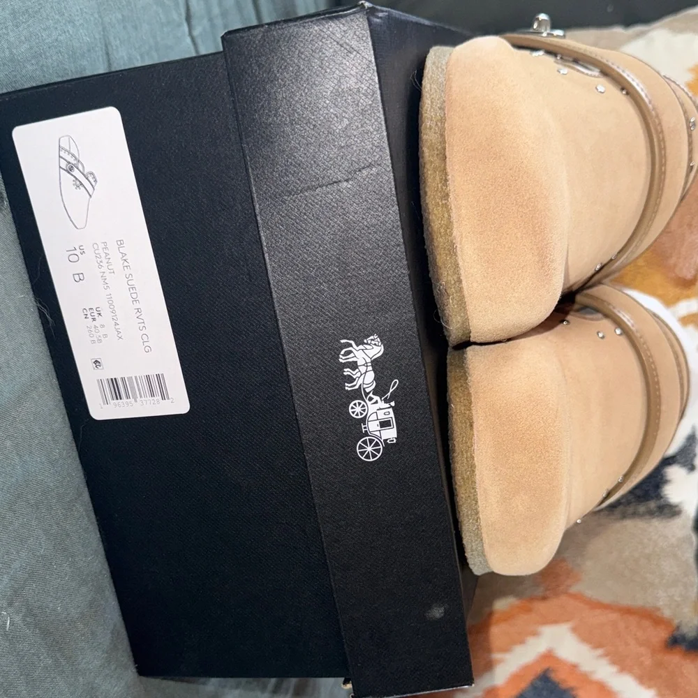 Authentic Coach Blake Suede Rivet Clogs - Picture 4 of 16